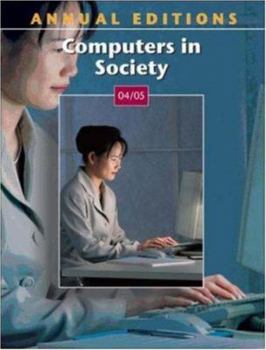 Paperback Annual Editions: Computers in Society 04/05 Book