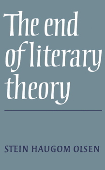 Hardcover The End of Literary Theory Book