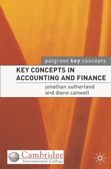 Paperback Key Concepts in Accounting and Finance Book