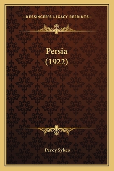 Paperback Persia (1922) Book