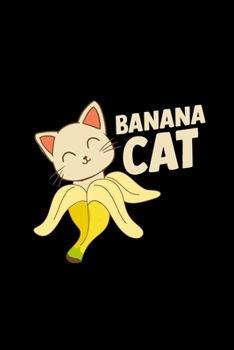 Paperback Banana Cat: 6x9 Banana - blank with numbers paper - notebook - notes Book