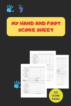 Paperback My Hand And Foot Score Sheets: My Hand And Foot Score Keeper - My Scoring Pad for Hand And Foot game- My Hand And Foot Score Game Record Book - My Ga Book