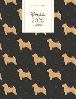 Paperback Popo 2020 Planner: Monthly Weekly Daily - Dated With Todo Notes - Norwich Terrier Book