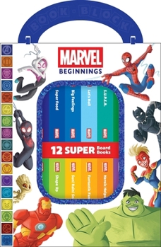 Misc. Marvel Beginnings: 12 Super Board Books Book