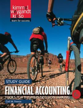 Paperback Financial Accounting, Study Guide: Tools for Business Decision Making Book