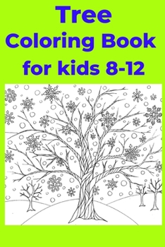 Paperback Tree Coloring Book for kids 8-12 [Large Print] Book