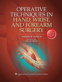 Hardcover Operative Techniques in Hand, Wrist, and Forearm Surgery Book