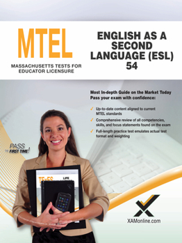 Paperback 2017 MTEL English as a Second Language (Esl) (54) Book