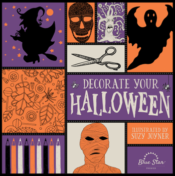 Paperback Decorate Your Halloween: An Adult Coloring Book of Halloween Crafts Book