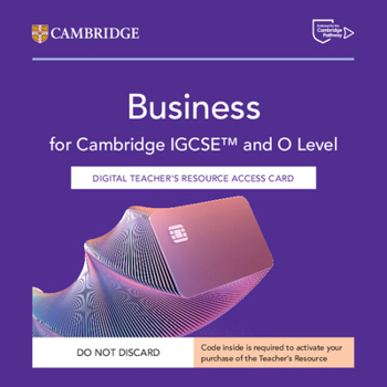Misc. Cambridge Igcse(tm) and O Level Business Digital Teacher's Resource Access Card Book