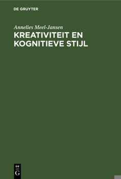 Hardcover Kreativiteit en kognitieve stijl [Dutch] Book