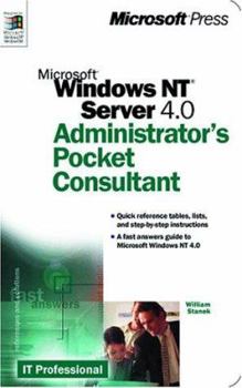 Paperback Microsoft Windows Nt 4.0: Administrator's Pocket Consultant (Independent Administration/Support) Book