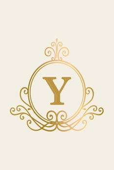 Y: monogram initial Letter Y - Personalized Initial Monogram Letter Y  College Ruled Notebook - 6 x 9 inch Pocket Size: Cute Alphabet Vintage ...