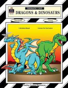 Paperback Dragons & Dinosaurs Thematic Unit Book