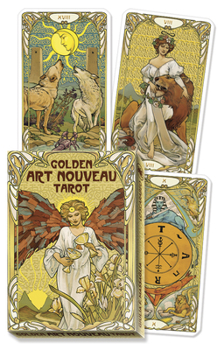 Misc. Golden Art Nouveau Tarot Grand Trumps Book