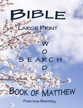 Paperback Bible Large Print Word Search: Book of Matthew [Large Print] Book
