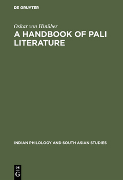 Hardcover A Handbook of Pali Literature Book