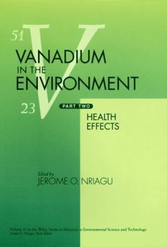 Hardcover Vanadium in the Environment, Part 2: Health Effects Book