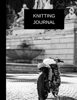 Paperback knitting journal roman pincian: knitting journal (8.5'' x 11'') 120 pages Book