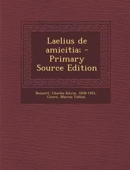Paperback Laelius de Amicitia; - Primary Source Edition [Latin] Book