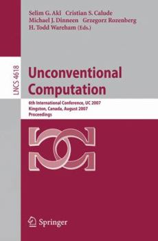 Paperback Unconventional Computation Book