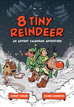 Hardcover 8 Tiny Reindeer: An Advent Calendar Adventure Book