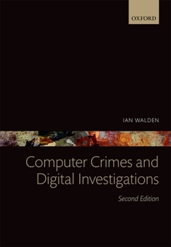 Hardcover Computer Crimes and Digital Investigations Book