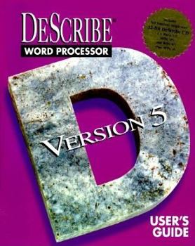 Paperback Describe Word Processor Version 5 User's Guide/Book and Cd Book