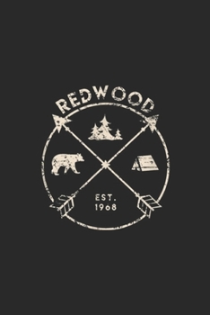 Redwood est. 1968: Redwood National Park Camping California Gift Journal/Notebook Blank Lined Ruled 6x9 100 Pages