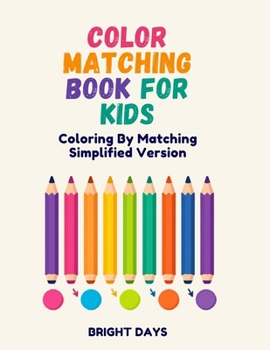 Paperback Color Matching Book For Kids: Coloring By Matching Simplified Version Book