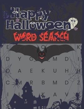 Paperback Halloween Word Search: 50 Halloween themed word search [Large Print] Book