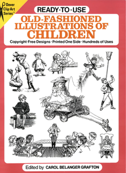 Paperback Ready-To-Use Old-Fashioned Illustrations of Children Book