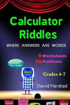 Paperback 90 Calculator Riddles: Where Answers Are Words Book