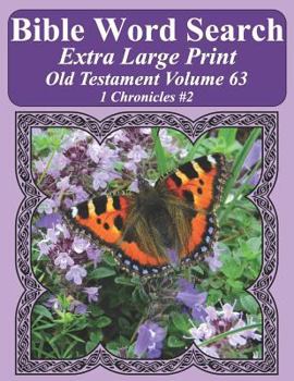 Paperback Bible Word Search Extra Large Print Old Testament Volume 63: 1 Chronicles #2 Book