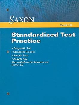 Paperback Saxon Geometry: Standardized Test Practice Book