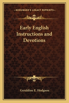 Paperback Early English Instructions and Devotions Book