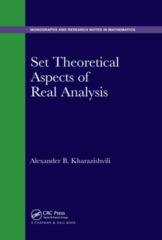 Paperback Set Theoretical Aspects of Real Analysis Book