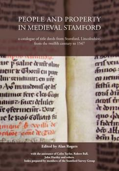 Paperback People and Property in Medieval Stamford Book