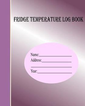 Paperback Fridge temperature log book