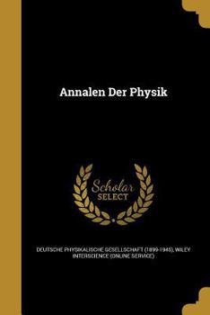 Paperback Annalen Der Physik Book