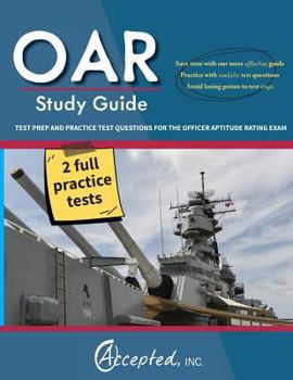 Paperback OAR Study Guide: OAR Test Prep and Practice Test Questions for the Officer Aptitude Rating Exam Book
