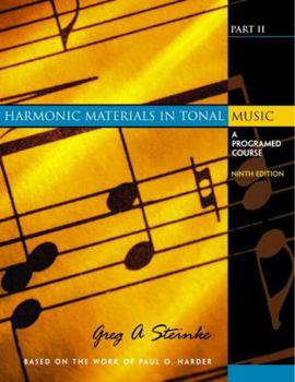 Paperback Harmonic Materials in Tonal Music: A Programmed Course Book