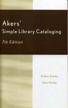 Paperback Akers' Simple Library Cataloging Book