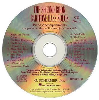 Paperback The Second Book of Baritone/bass Solos Book