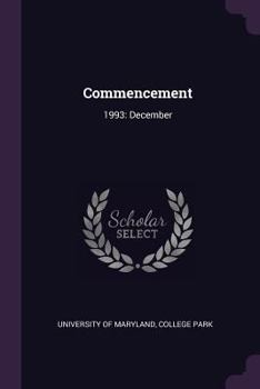 Paperback Commencement: 1993: December Book