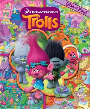 Hardcover Look and Find DreamWorks Trolls Book