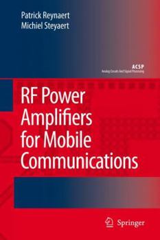 Hardcover RF Power Amplifiers for Mobile Communications Book