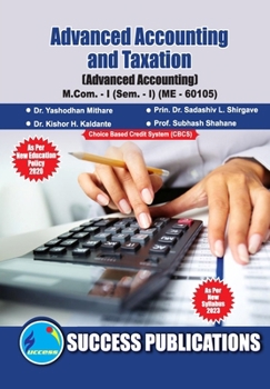 Paperback Advanced Accounting, First Year, M.Com, Sem-I-English Book