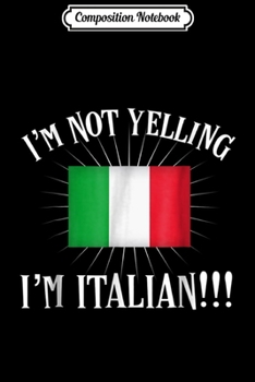Composition Notebook: FUNNY IM A LITTLE MEATBALL Proud Italian Pride Italy Journal/Notebook Blank Lined Ruled 6x9 100 Pages