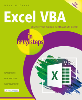 Paperback Excel VBA in Easy Steps: Illustrated Using Excel in Microsoft 365 Book